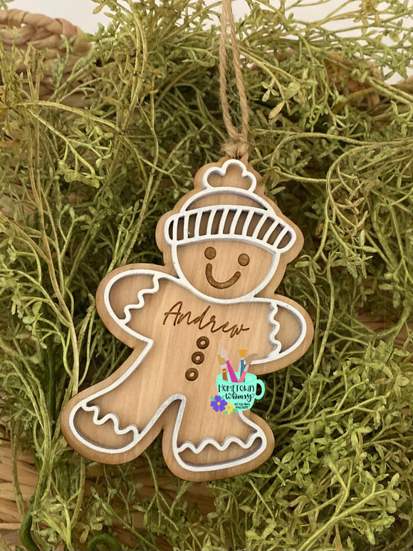 Gingerbread Boy Buttons