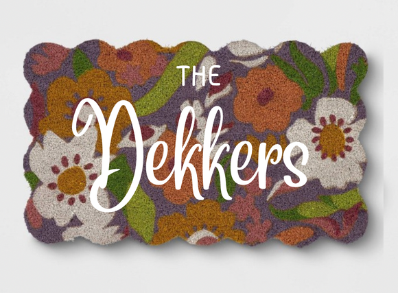 Floral Door Mat