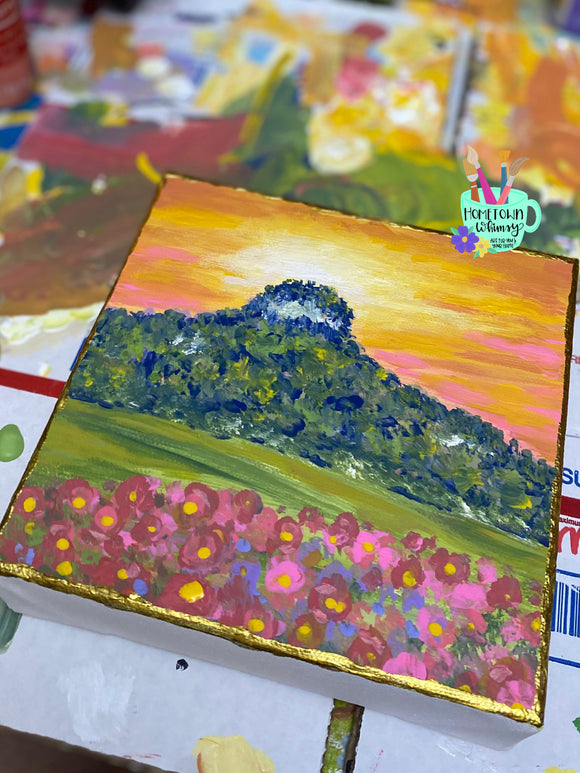 6x6 Bright Pilot Mtn.