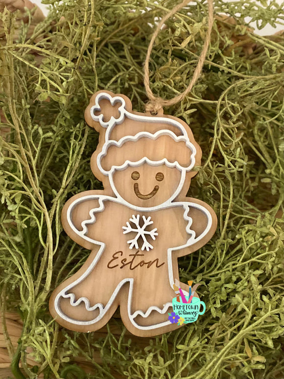 Gingerbread Boy Snowflake