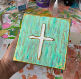 Textured Cross Paintings
