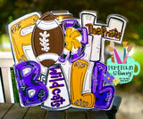 Customized Football Doorhanger