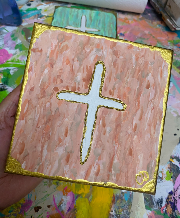 Textured Cross Paintings