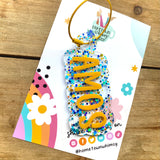 Acrylic Name Keychain/Bag Tag