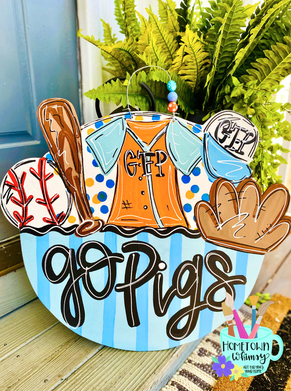 Baseball Door Hanger