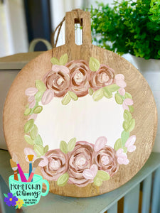 Floral Wreath Cutting Board