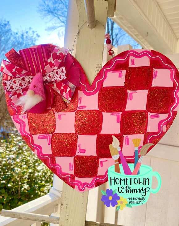 Light Pink/Red Gnome Heart