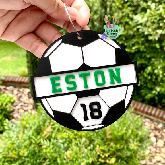 Soccer Bag Tag