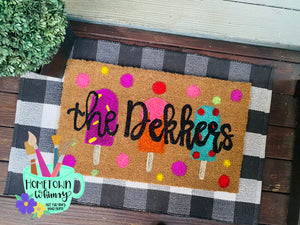 Custom Doormat (Multi Color Paint)